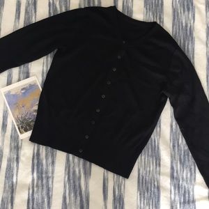 Women’s 3/4 Sleeve Black Cardigan